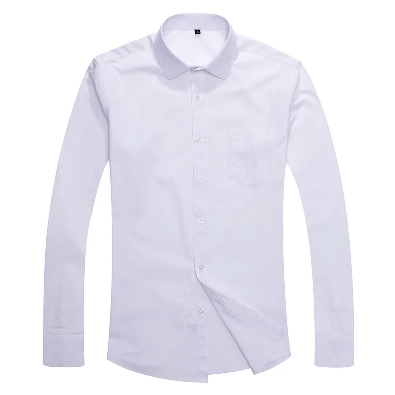 White Formal Shirts For Men Clothes 2019 Male Long Sleeve Brand Work Office Plus Size 4XL Cotton Blend Solid Casual Dress Shirt
White Formal Shirts For Men Clothes 2019 Male Long Sleeve Brand Work Office Plus Size 4XL Cotton Blend Solid Casual Dress Shirt