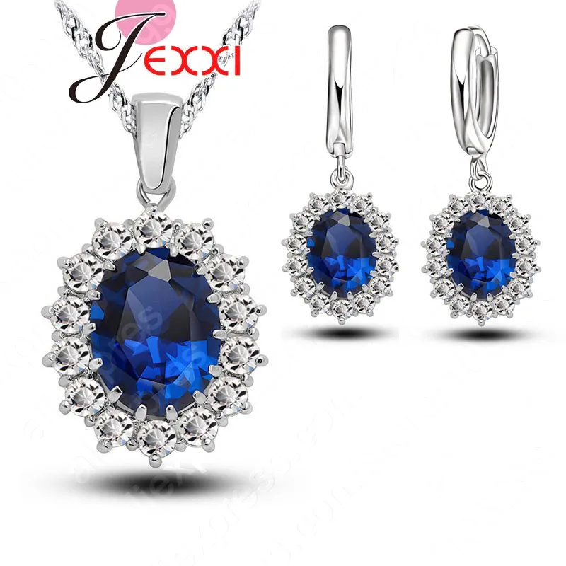 Genuine 925 Sterling Silver High Quality Cubic Zirconia Classical Necklace Earrings Jewelry Sets For Women Bridal Wedding
Genuine 925 Sterling Silver High Quality Cubic Zirconia Classical Necklace Earrings Jewelry Sets For Women Bridal Wedding