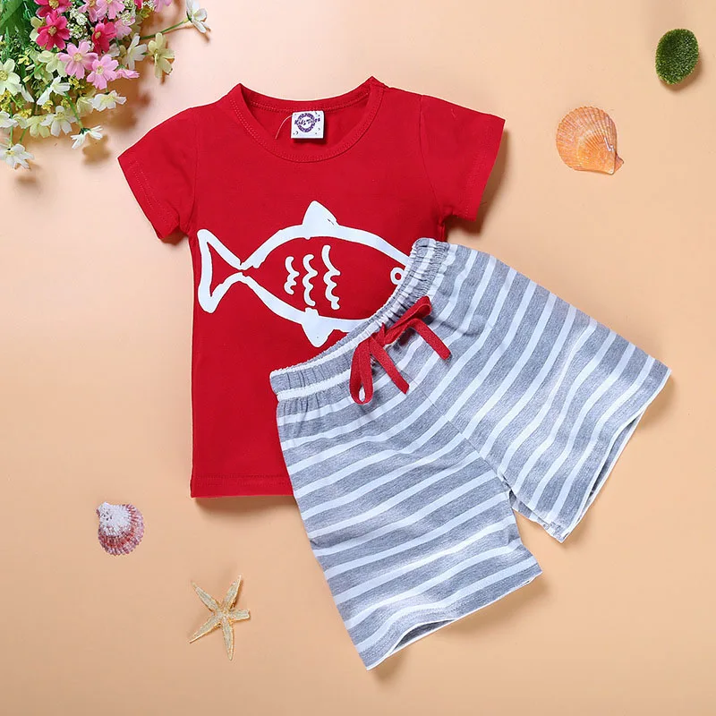 Summer Kids Clothing Sets Pirate Ship Cartoon Printed T-shirt + Stripe Pants 2pcs Clothes Set Sport Girls Costume Crianca Roupas
Summer Kids Clothing Sets Pirate Ship Cartoon Printed T-shirt + Stripe Pants 2pcs Clothes Set Sport Girls Costume Crianca Roupas