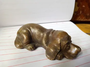 6" Chinese Folk Copper Zodiac Year Dog Door doggie puppy Animal Statue Sculpture S0706
6" Chinese Folk Copper Zodiac Year Dog Door doggie puppy Animal Statue Sculpture S0706