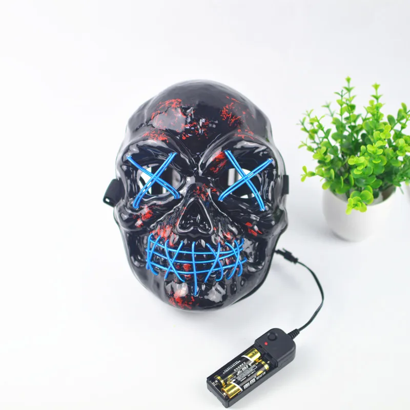 EL Halloween Mask LED Light Up Horror Masks Glow In Dark 10 Colors Shuffle Haunted House Decoration Masquerade Ghost Face PropS
EL Halloween Mask LED Light Up Horror Masks Glow In Dark 10 Colors Shuffle Haunted House Decoration Masquerade Ghost Face PropS