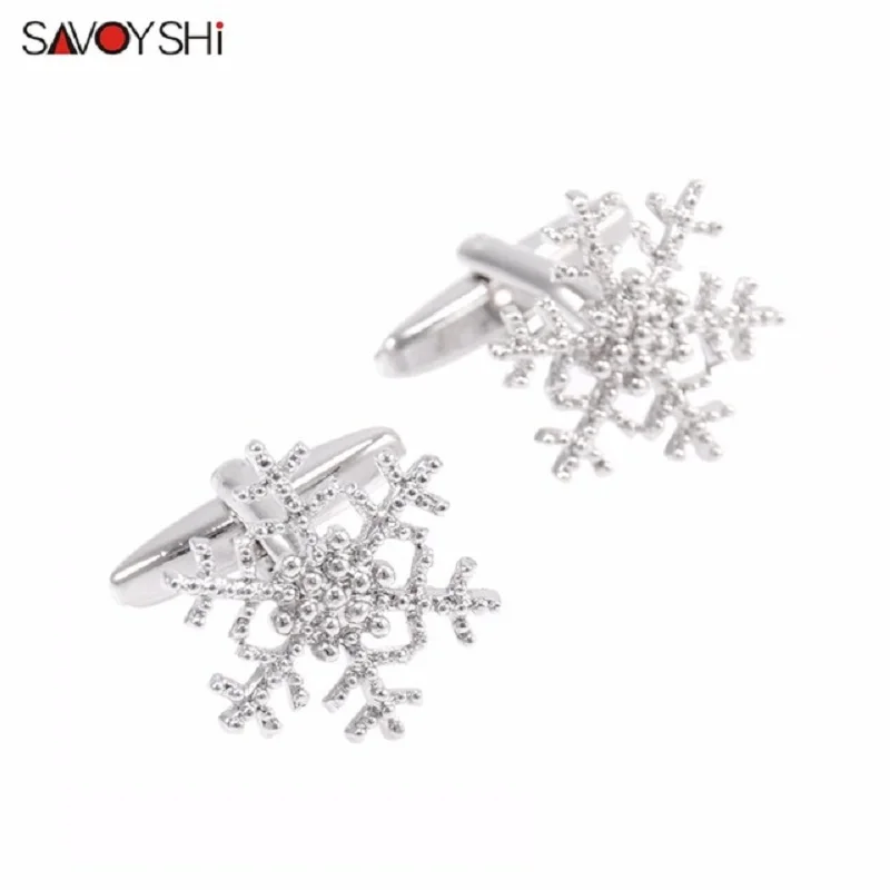 SAVOYSHI Silver Snowflake Modeling Cufflinks for Mens High Quality Cuff bottons Brand Novelty Cuff links Christmas Gift Jewelry
SAVOYSHI Silver Snowflake Modeling Cufflinks for Mens High Quality Cuff bottons Brand Novelty Cuff links Christmas Gift Jewelry