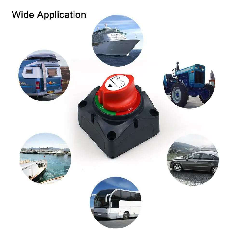 12-60V 3 Position Disconnect Isolator Master Switch Battery Power Cut Off Kill Switch, Fit for Car/Vehicle/RV/Boat/Marine
12-60V 3 Position Disconnect Isolator Master Switch Battery Power Cut Off Kill Switch, Fit for Car/Vehicle/RV/Boat/Marine