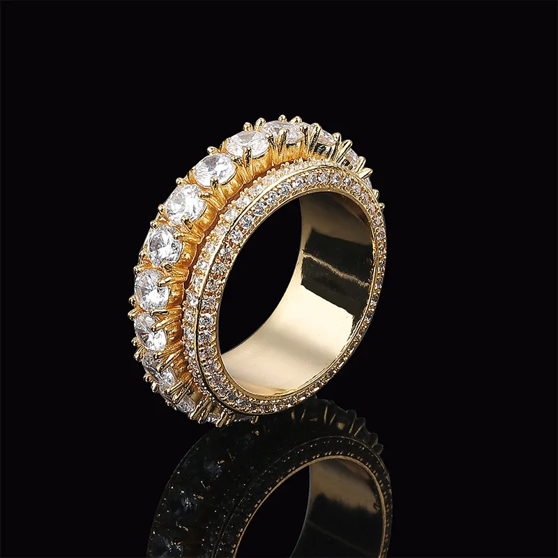 Men Hip hop iced out bling Rings Pave Setting Zircon Rotatable Round Rings High qualityCharm Ring male Hiphop jewelry gits
Men Hip hop iced out bling Rings Pave Setting Zircon Rotatable Round Rings High qualityCharm Ring male Hiphop jewelry gits