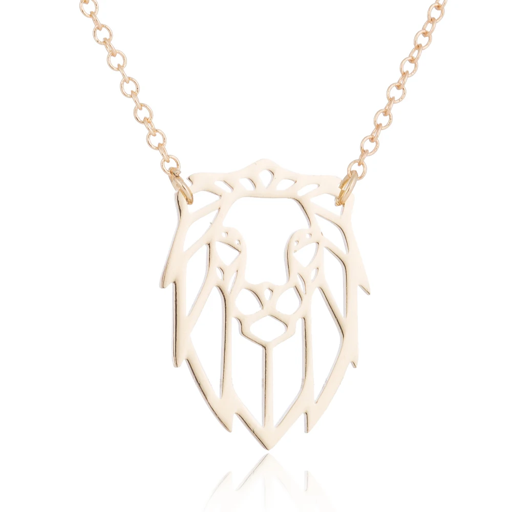 Punk Gold Color Lion Shaped Necklace Pendant Stainless Steel Animal Accessories The Lion King Jewelry for Women Girls
Punk Gold Color Lion Shaped Necklace Pendant Stainless Steel Animal Accessories The Lion King Jewelry for Women Girls