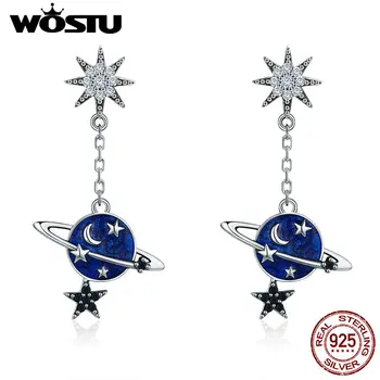 WOSTU 2019 New Arrival Real 925 Sterling Silver Planet Stars Moon Drop Earrings for Women Fashion Silver Jewelry Gift CQE348
WOSTU 2019 New Arrival Real 925 Sterling Silver Planet Stars Moon Drop Earrings for Women Fashion Silver Jewelry Gift CQE348