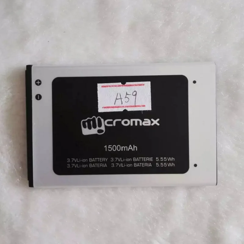 100% Оригинальные Micromax A59 1500 мАч мобильный Замена литий-ионный полимерный Батарея