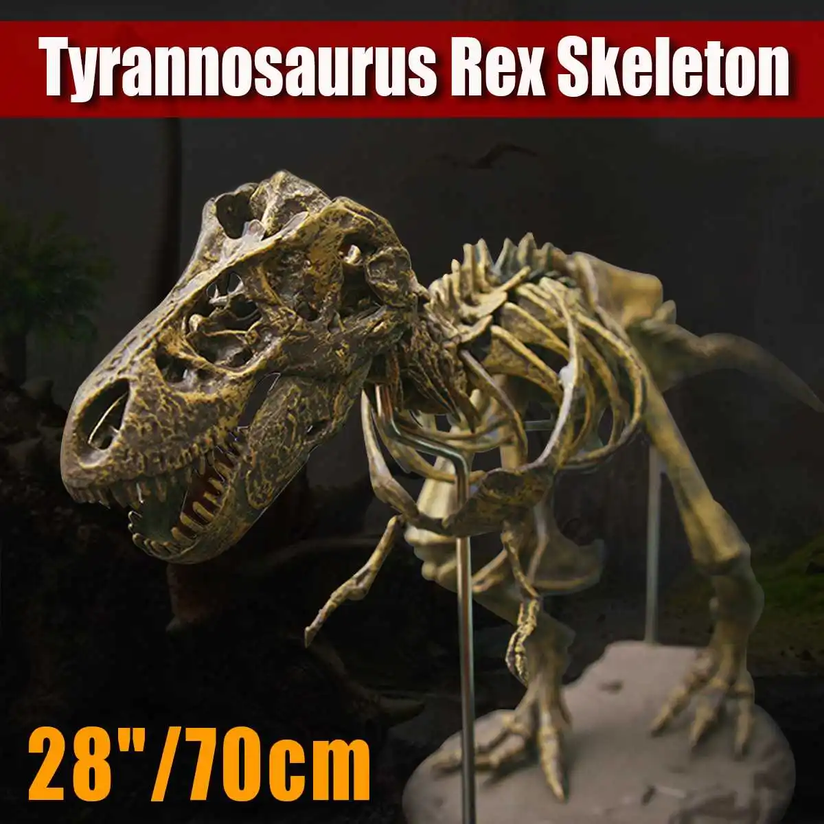4D 28"/70cm PVC Assembling Skeleton Dinosaur Simulation Animal Model Toys Gifts Children Educational Science Toy
4D 28"/70cm PVC Assembling Skeleton Dinosaur Simulation Animal Model Toys Gifts Children Educational Science Toy