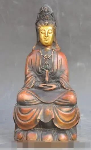 S00971 Chinese buddhism Bronze gilt kwan-yin GuanYin Bodhisattva goddess buddha statue (B0328)
S00971 Chinese buddhism Bronze gilt kwan-yin GuanYin Bodhisattva goddess buddha statue (B0328)
