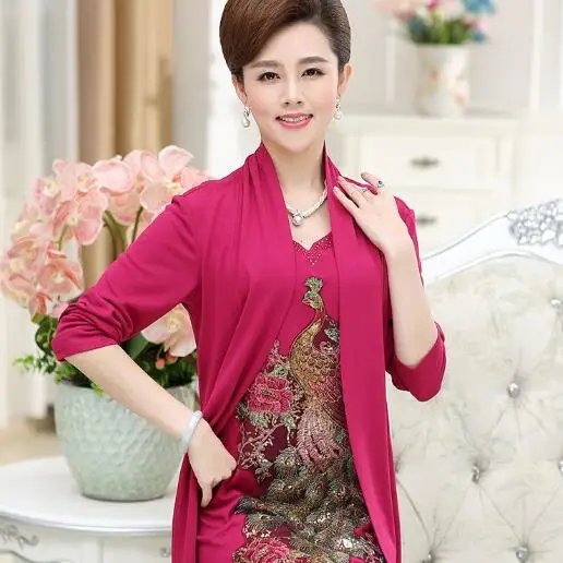 2019 New Spring Middle Aged Women False Two Piece Dress Mother Clothing Long Sleeve Dresses Plus Size XL-5XL DC35
2019 New Spring Middle Aged Women False Two Piece Dress Mother Clothing Long Sleeve Dresses Plus Size XL-5XL DC35