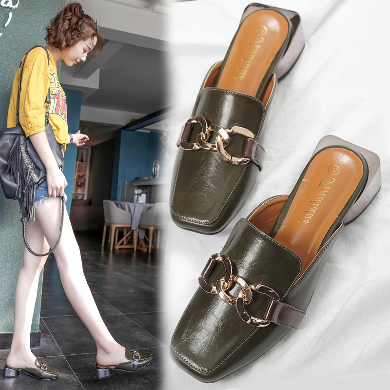 Chains square toe babouche woman korean brand summer cozy slip on shoes woman sandals outside flip flops sandalias mujer 2018
Chains square toe babouche woman korean brand summer cozy slip on shoes woman sandals outside flip flops sandalias mujer 2018