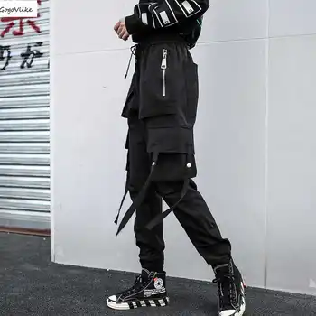 Baggy Pants 2019 New High Waist Cargo Jogger Pants Slim overalls pocket Handsome Women Loose Ribbons Casual Trousers LT683S50
Baggy Pants 2019 New High Waist Cargo Jogger Pants Slim overalls pocket Handsome Women Loose Ribbons Casual Trousers LT683S50