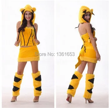 Halloween pikachu dress Animal role-playing Christmas qiaqiu costumes Party cosplay Pikachu COS dress
Halloween pikachu dress Animal role-playing Christmas qiaqiu costumes Party cosplay Pikachu COS dress