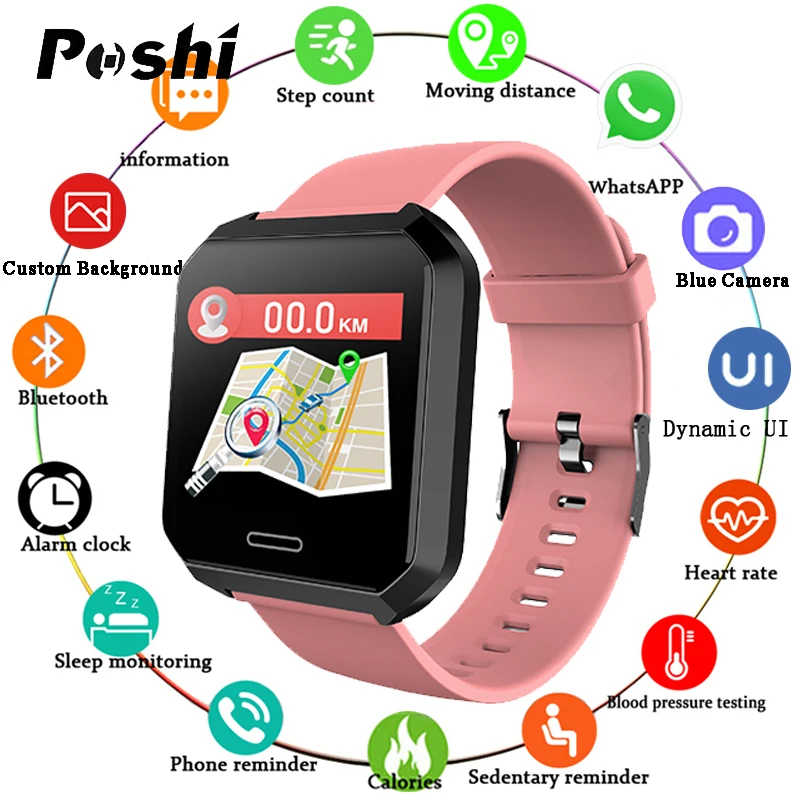 Women Smart Watch Heart Rate Monitor Sport Fitness Tracker For Iphone Smartwatch Swimming Waterproof Smartwatch Android Watch
Women Smart Watch Heart Rate Monitor Sport Fitness Tracker For Iphone Smartwatch Swimming Waterproof Smartwatch Android Watch