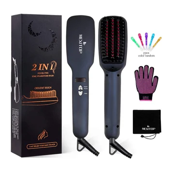 Ionic Hair Straightener Brush Comb, MCH Ceramic Heating, LED Display, Adjustable Temperatures, Anti Scald Hair Straighten 
Ionic Hair Straightener Brush Comb, MCH Ceramic Heating, LED Display, Adjustable Temperatures, Anti Scald Hair Straighten