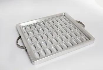 

Aluminium mould 50 cavities filling trays for fill lip stick siut for 15g oval shape lipstick tube