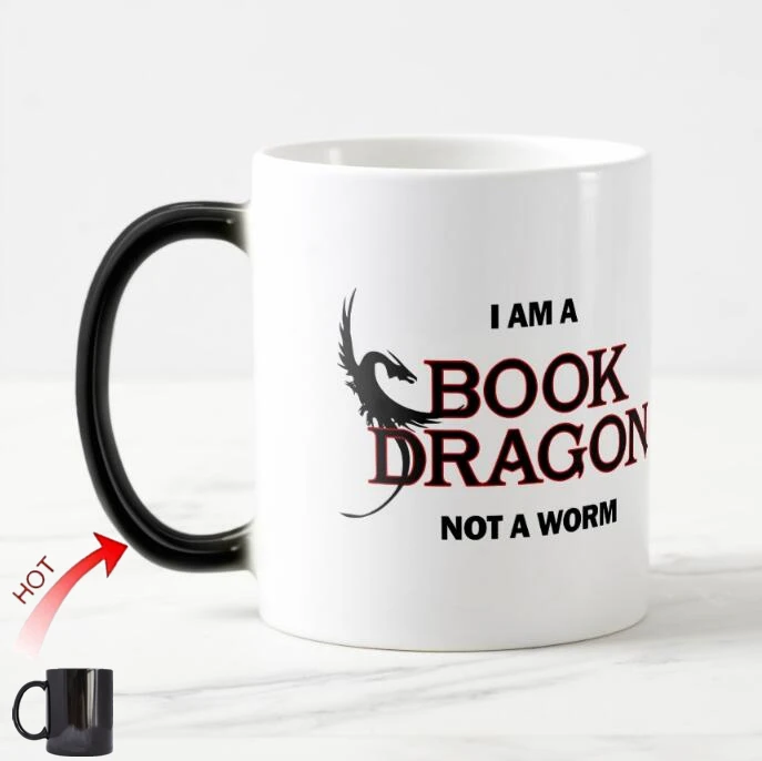 Novelty I Am A Book Dragon Not A Worm Magic Cup Funny Dragon Coffee Mugs Humor Joke Saying Quote Morphing Color Change Cup Gifts
Novelty I Am A Book Dragon Not A Worm Magic Cup Funny Dragon Coffee Mugs Humor Joke Saying Quote Morphing Color Change Cup Gifts