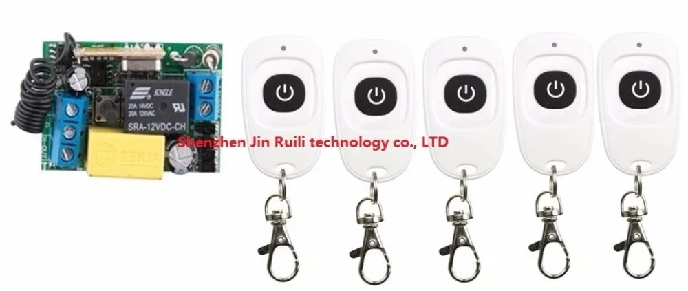 Wireless remote controlling switch RF AC 220 V 10 A 1CH 5* Transmitter 1* Receiver Momentary. Toggle .Latched Adjustable
Wireless remote controlling switch RF AC 220 V 10 A 1CH 5* Transmitter 1* Receiver Momentary. Toggle .Latched Adjustable