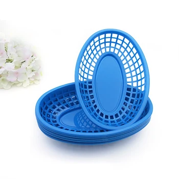 6pcs 9.4'' Red French Fries Basket Plastic Picnic Plates Black Oval Fast Burger Serving Tray Dinner Bandeja Restaurant
6pcs 9.4'' Red French Fries Basket Plastic Picnic Plates Black Oval Fast Burger Serving Tray Dinner Bandeja Restaurant