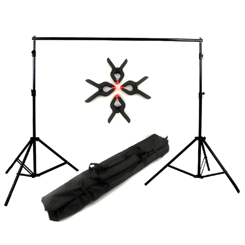 2.6x3m / 8.5x10ft Photo Studio Backdrop Support Stand Set Ajustable Background Crossbar + Carrying Bag + Clamps Kit
2.6x3m / 8.5x10ft Photo Studio Backdrop Support Stand Set Ajustable Background Crossbar + Carrying Bag + Clamps Kit