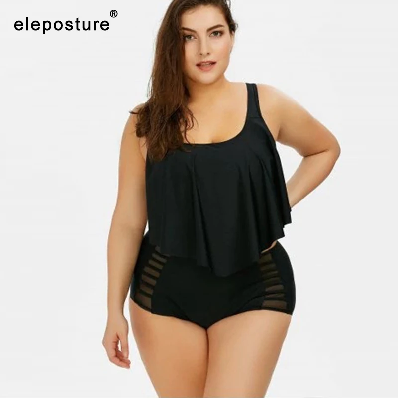 2019 Sexy Mesh Plus Size Bikini Women Swimsuit Ruffle Swimwear Solid Bikini Set Tankini Swimsuits High Waisted Bathing Suits 4XL
2019 Sexy Mesh Plus Size Bikini Women Swimsuit Ruffle Swimwear Solid Bikini Set Tankini Swimsuits High Waisted Bathing Suits 4XL