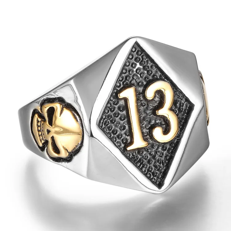 Hot Fashion NO 13 Skull Men's Rings Personalized Exaggerated Vintage Punk Ring for Men
Hot Fashion NO 13 Skull Men's Rings Personalized Exaggerated Vintage Punk Ring for Men