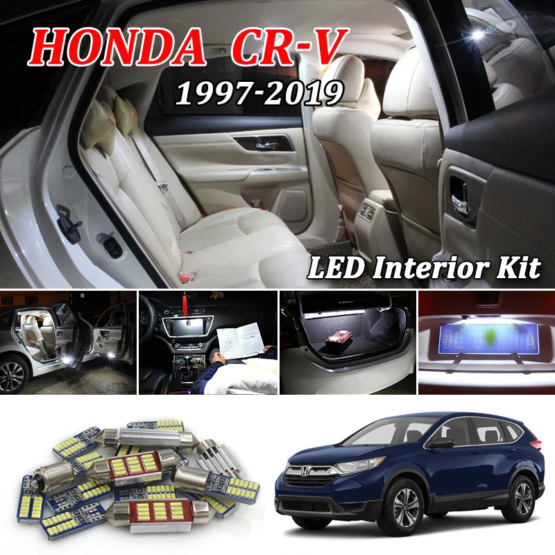 White Canbus led Car interior lights Package Kit for Honda CRV CR-V 1997 - 2016 2017 2018 2019 Accessories led interior lights
White Canbus led Car interior lights Package Kit for Honda CRV CR-V 1997 - 2016 2017 2018 2019 Accessories led interior lights
