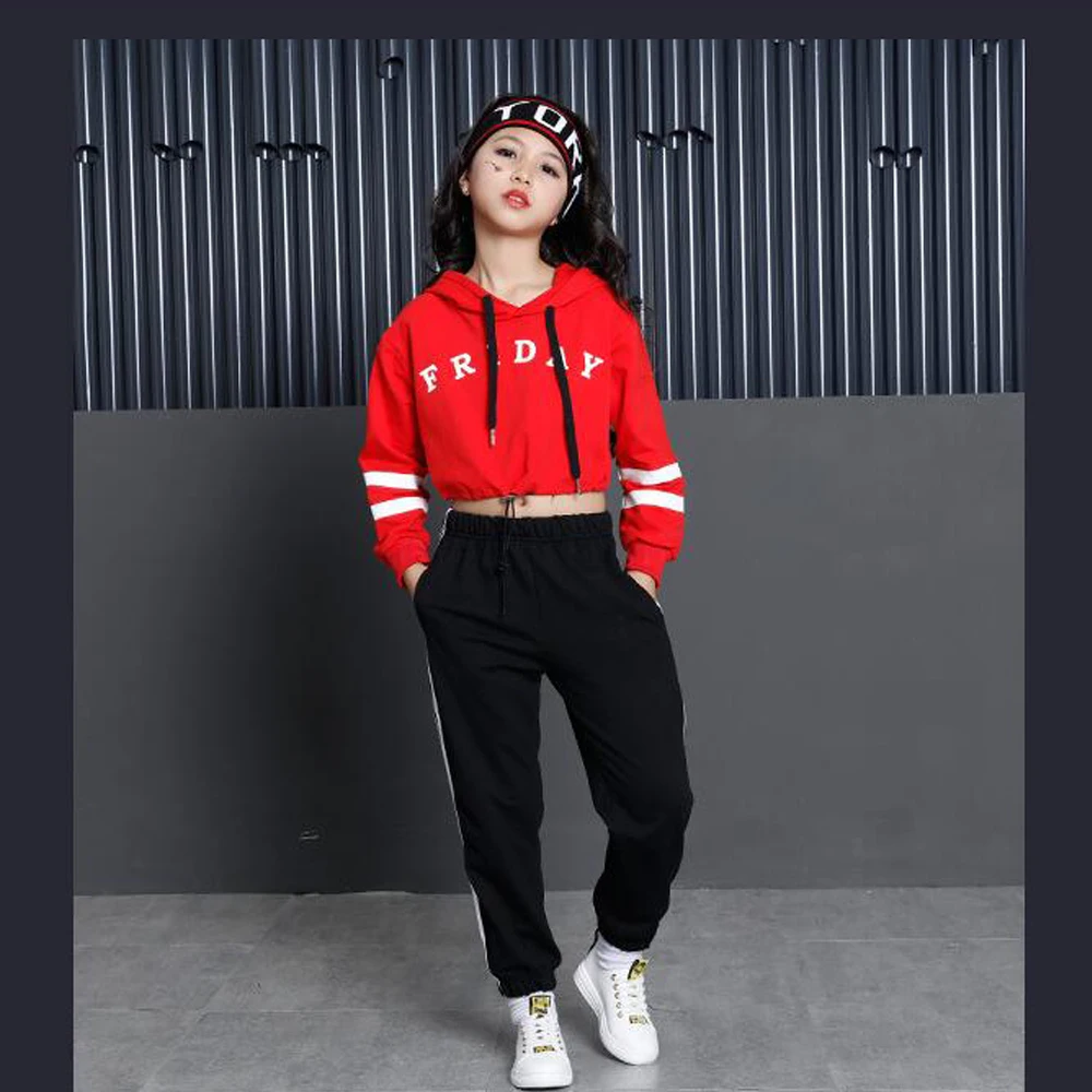 Girls Red Ballroom Competition Costumes Kids Modern Jazz Dancing Stage Wear Hip Hop Dance Hoodie Sweatshirt Pants Outfits
Girls Red Ballroom Competition Costumes Kids Modern Jazz Dancing Stage Wear Hip Hop Dance Hoodie Sweatshirt Pants Outfits