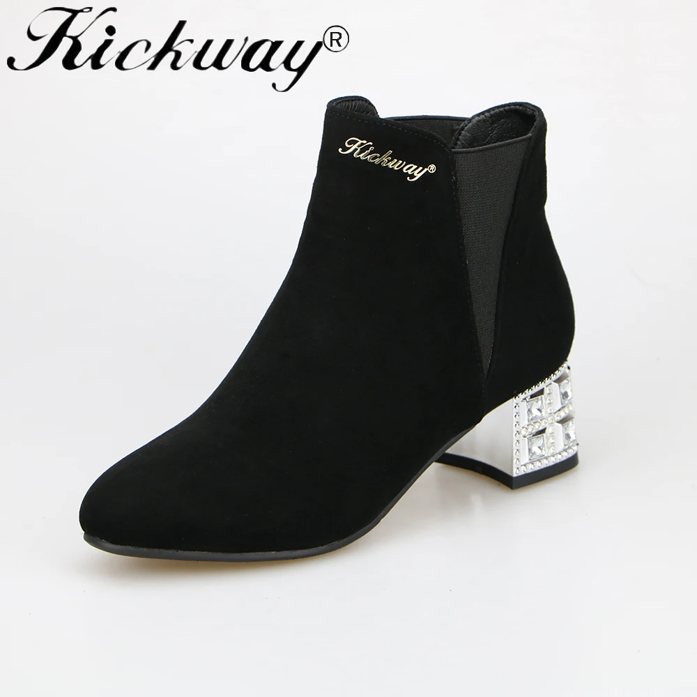 Kickway women ankle boots Elegant martin boots crystal thick heel round toe boots women shoes 2017 new winter black lady shoes
Kickway women ankle boots Elegant martin boots crystal thick heel round toe boots women shoes 2017 new winter black lady shoes