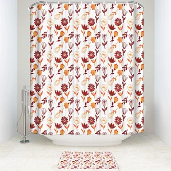 Autumn Fall Flower Chic Shower Curtain Doormat Sets Bathroom Accessory Sets 2 Piece Bathroom Set Bathroom Decor Set Waterproof 
Autumn Fall Flower Chic Shower Curtain Doormat Sets Bathroom Accessory Sets 2 Piece Bathroom Set Bathroom Decor Set Waterproof