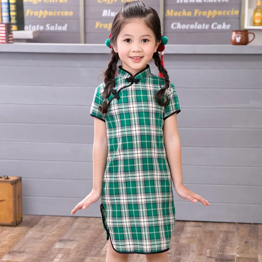 2019 Chinese Girl Dress Children Cheongsam Gift Clothes Children Clothing Girl Clothes Plaid New Year
2019 Chinese Girl Dress Children Cheongsam Gift Clothes Children Clothing Girl Clothes Plaid New Year
