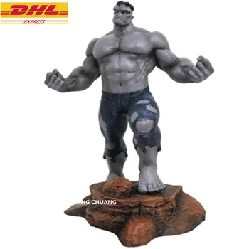 

11"Avengers Infinity War Statue Superhero Bust Grey Giant Hulk Full-Length Portrait PVC Action Figure Collectible Model Toy J525