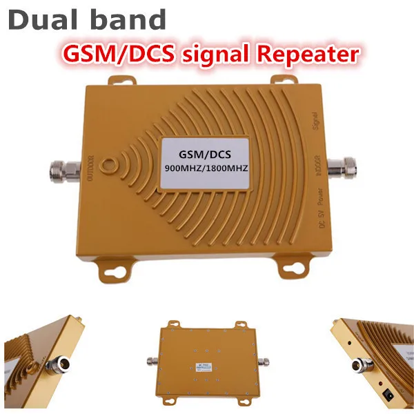 

GSM / DCS 900 / 1800MHZ Booster Dual Band Signal Booster Amplifier RF Repeater Kit for Mobile Phone GSM Signal Booster Repeater