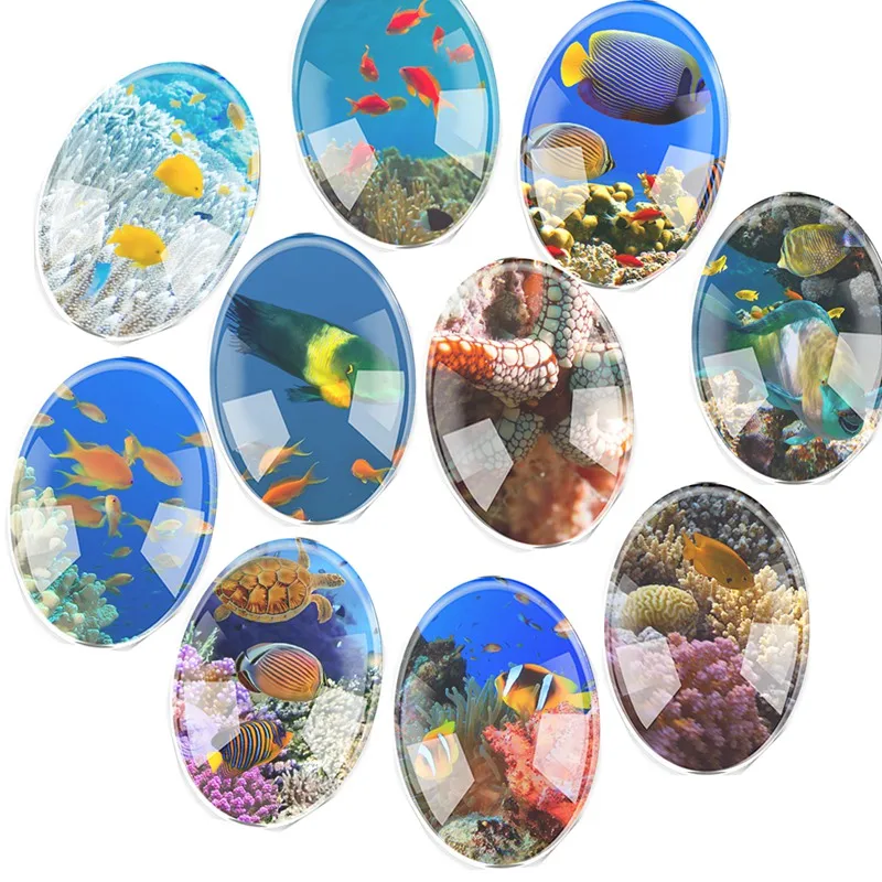 Handmade Glass 13x18mm~30x40mm Sea world Oval Flatback Cameo Cabochon Domed DIY Jewelry Charm Photo Pendant Setting
Handmade Glass 13x18mm~30x40mm Sea world Oval Flatback Cameo Cabochon Domed DIY Jewelry Charm Photo Pendant Setting