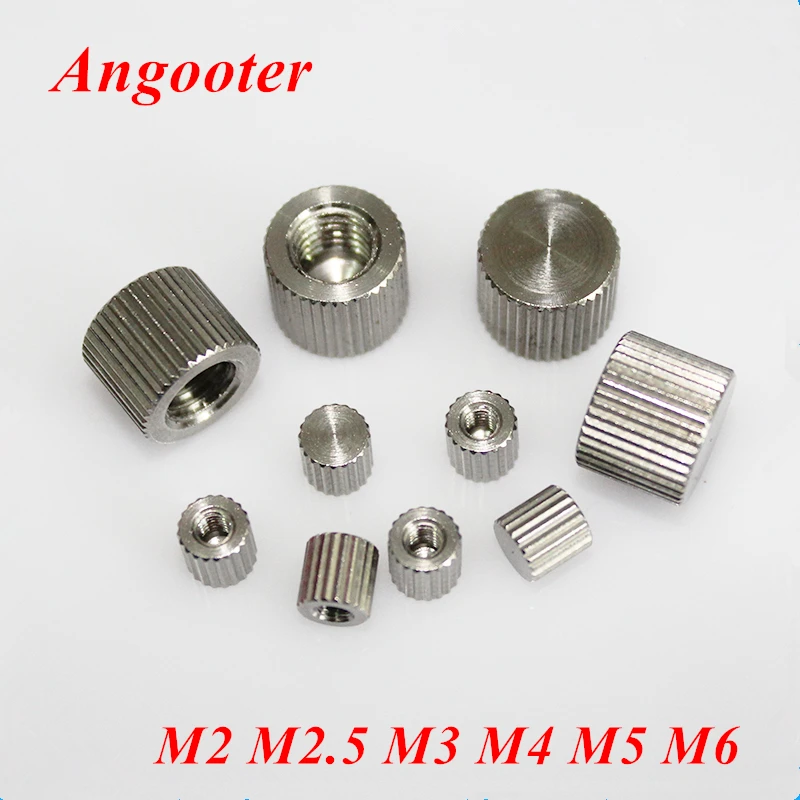 20pcs Knurled Nut M2 M2.5 M3 M4 M5 M6 Stainless Steel Knurled round cylinder blind end hand thumb Nut
20pcs Knurled Nut M2 M2.5 M3 M4 M5 M6 Stainless Steel Knurled round cylinder blind end hand thumb Nut