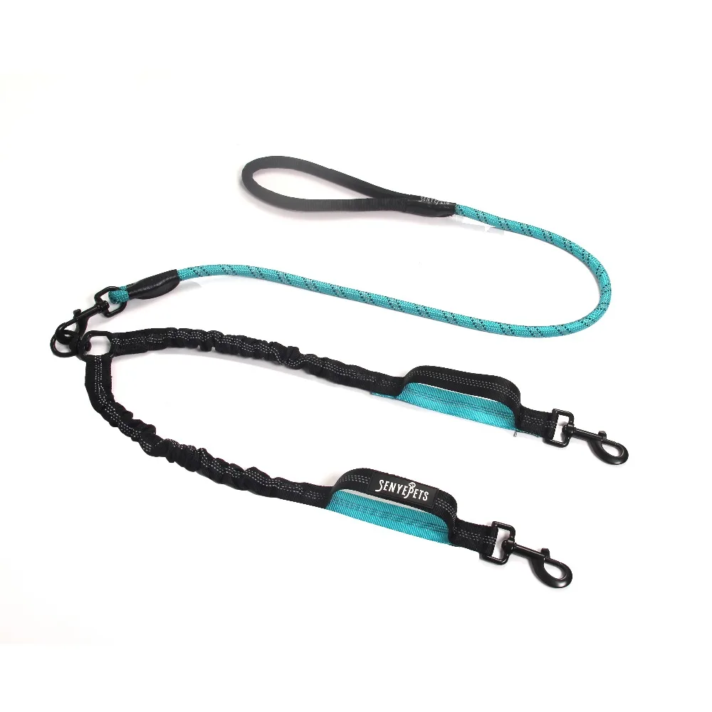 Double Dog Leash No Tangle Double Dog Walking Training Leash Comfortable Shock Absorbing Reflective Bungee
Double Dog Leash No Tangle Double Dog Walking Training Leash Comfortable Shock Absorbing Reflective Bungee