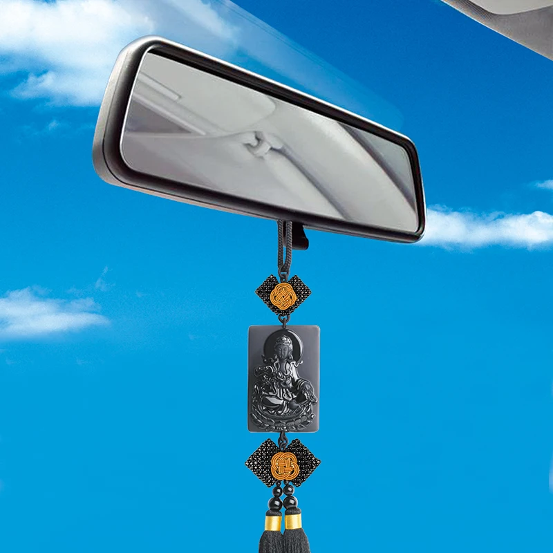 PUHOLY/ belwide jewelry Wujin natural Obsidian Guanyin pendant light vehicle kwanon Guanyin
PUHOLY/ belwide jewelry Wujin natural Obsidian Guanyin pendant light vehicle kwanon Guanyin