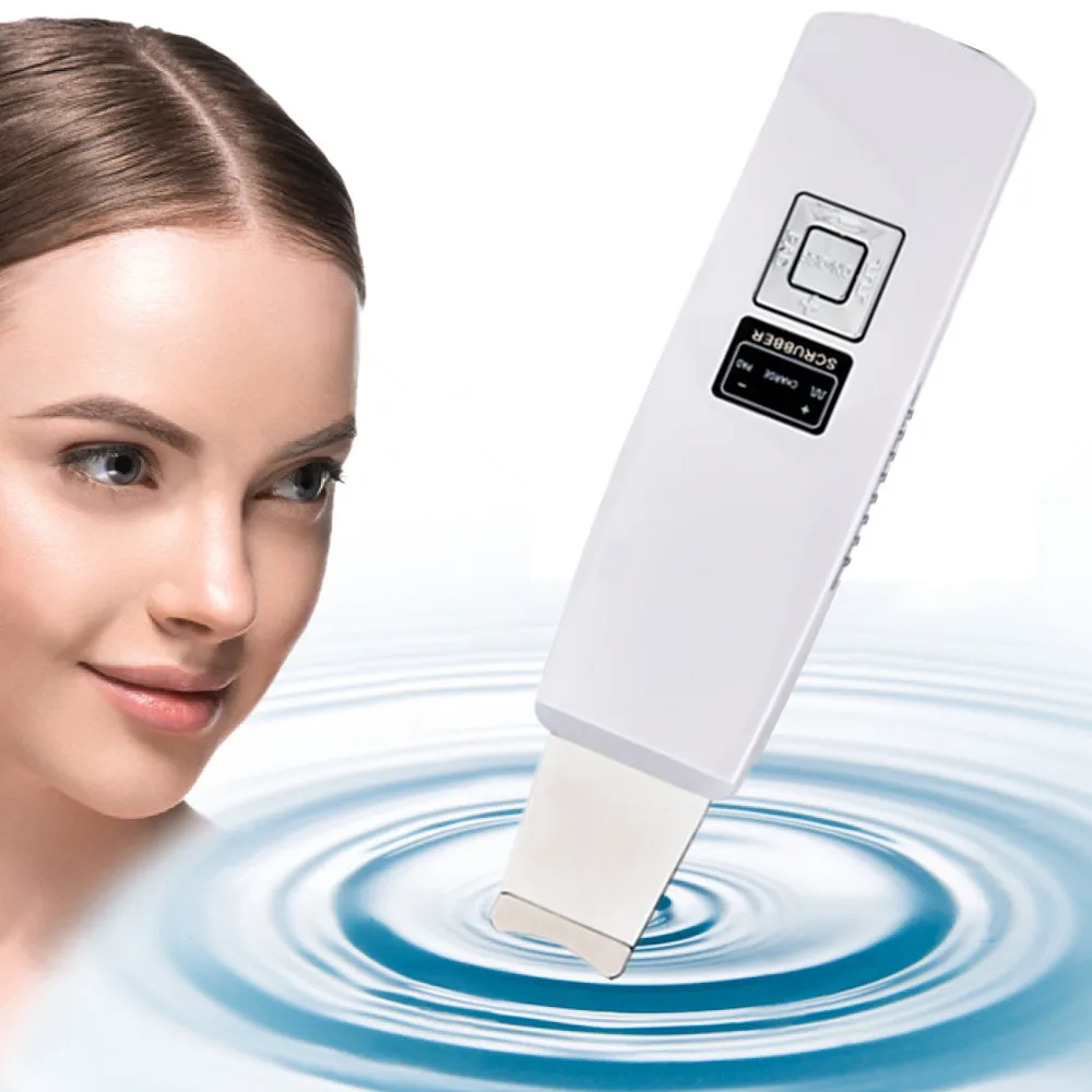 Ultrasonic Skin Scrubber Face Spatula Blackhead Removal Pore Cleanser Skin Peeling Lifting Comedone Extractor Beauty Instrument
Ultrasonic Skin Scrubber Face Spatula Blackhead Removal Pore Cleanser Skin Peeling Lifting Comedone Extractor Beauty Instrument