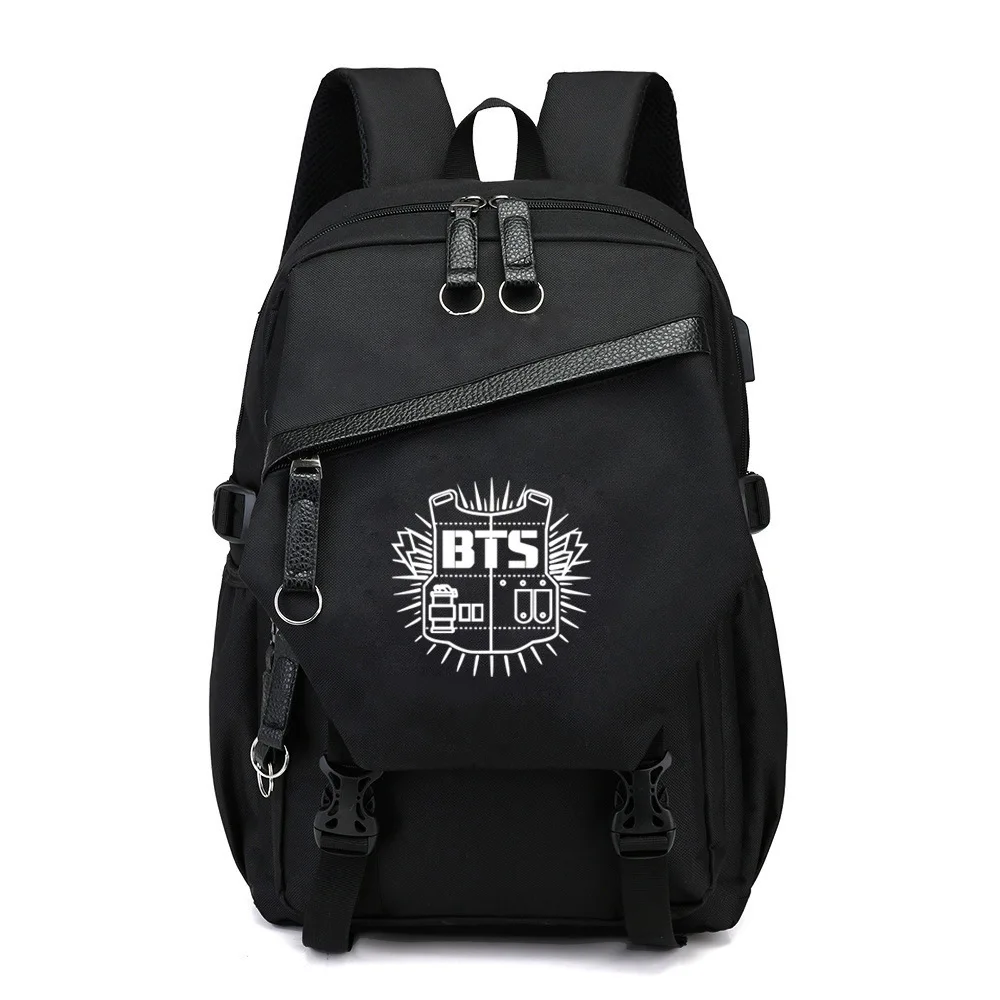 BTS Youth League Fans Shoulder Bag Male and Female Student Schoole Bag Canvas Travel Bag Computer Bag with USB Charge Port
BTS Youth League Fans Shoulder Bag Male and Female Student Schoole Bag Canvas Travel Bag Computer Bag with USB Charge Port