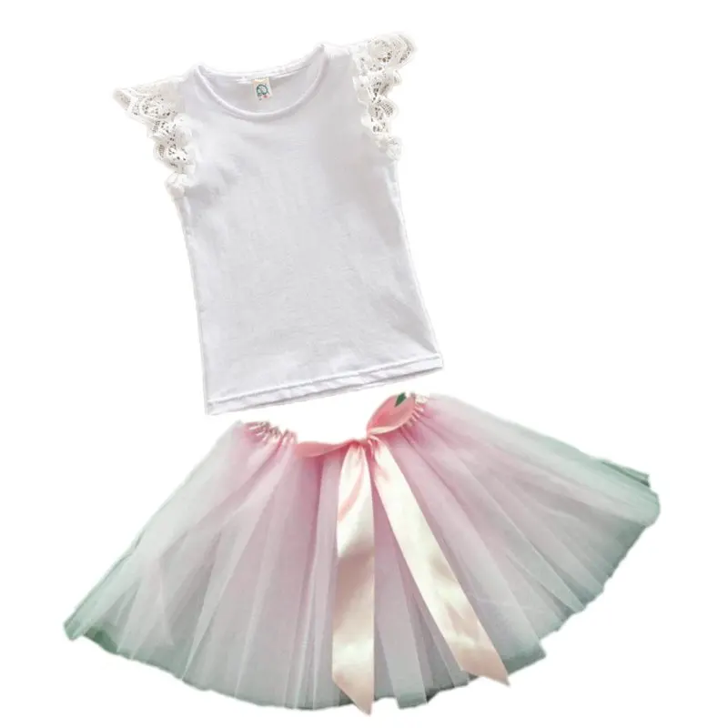 Summer Kids Clothing Puffy Children Mini Skirt 2-6Years Princess Lace T-shirt Girl Tutu Skirt Set
Summer Kids Clothing Puffy Children Mini Skirt 2-6Years Princess Lace T-shirt Girl Tutu Skirt Set