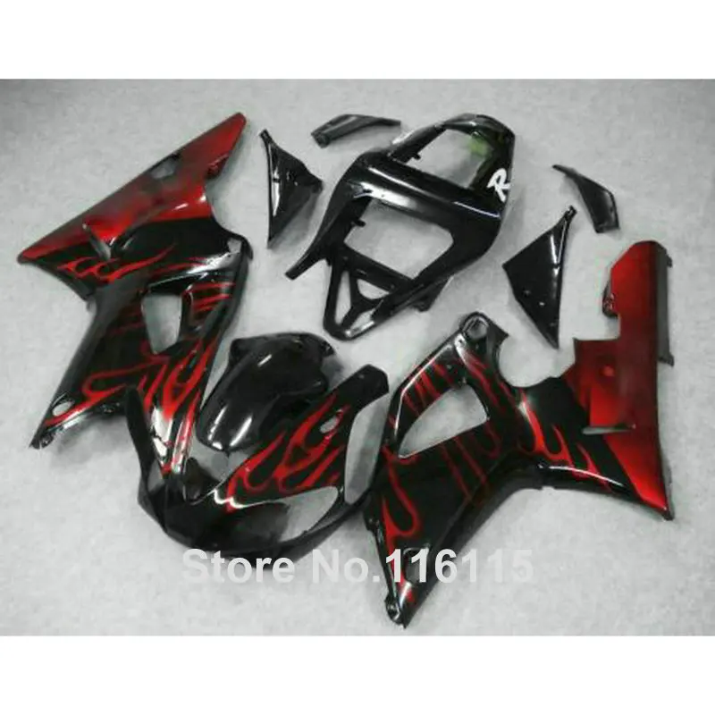 MOTOMARTS plastic fairings set for YAMAHA R1 2000 2001 red flames in black fairing kit YZF R1 00 01 body kits Injection molding
MOTOMARTS plastic fairings set for YAMAHA R1 2000 2001 red flames in black fairing kit YZF R1 00 01 body kits Injection molding