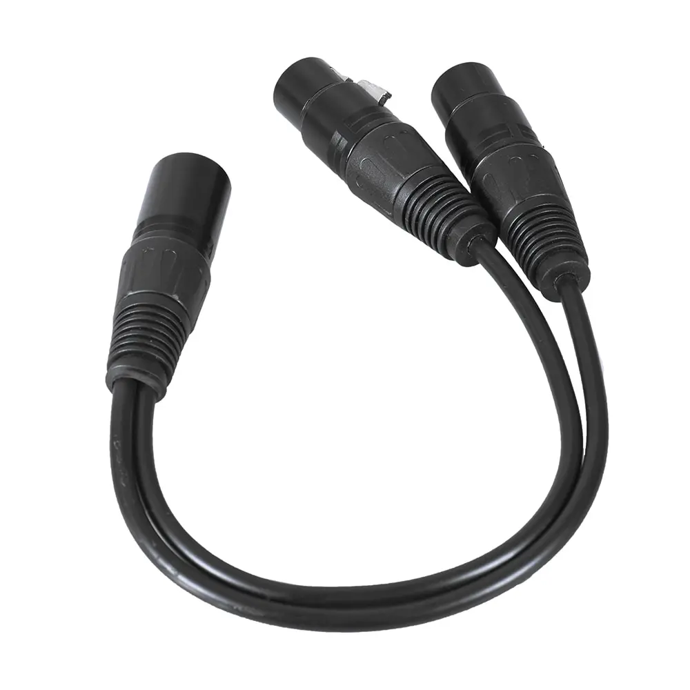 0.3m/ 1ft XLR Y Cable Cord 3-Pin Male to Dual Female Plug for Microphone Mixer Mixing Console
0.3m/ 1ft XLR Y Cable Cord 3-Pin Male to Dual Female Plug for Microphone Mixer Mixing Console