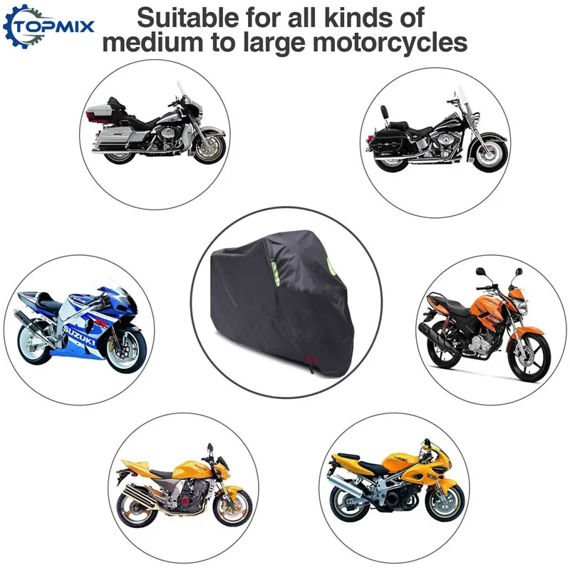 MCH-FGT-BLA Motorcycle cover black 5