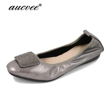 AUVCEE Brand Genuine Leather Ballet Flats Women Flat Shoes Brand Woman Soft Heel Ballerina Flats Rhinestone Lady Loafers F268
AUVCEE Brand Genuine Leather Ballet Flats Women Flat Shoes Brand Woman Soft Heel Ballerina Flats Rhinestone Lady Loafers F268