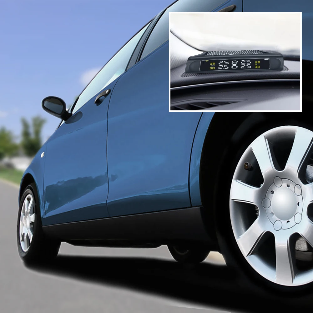 USB Digital LCD Display Auto Type Smart car tire pressure alarm monitor 4 sensors solar power tire pressure monitoring system
USB Digital LCD Display Auto Type Smart car tire pressure alarm monitor 4 sensors solar power tire pressure monitoring system