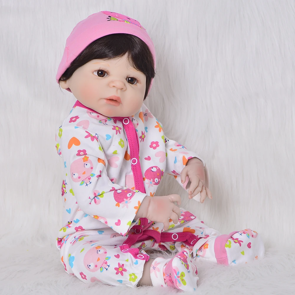 55cm Full Silicone Reborn Girl Baby Doll Toys Realistic Newborn Princess Babies Doll Lovely Birthday Gift Present collection toy
55cm Full Silicone Reborn Girl Baby Doll Toys Realistic Newborn Princess Babies Doll Lovely Birthday Gift Present collection toy
