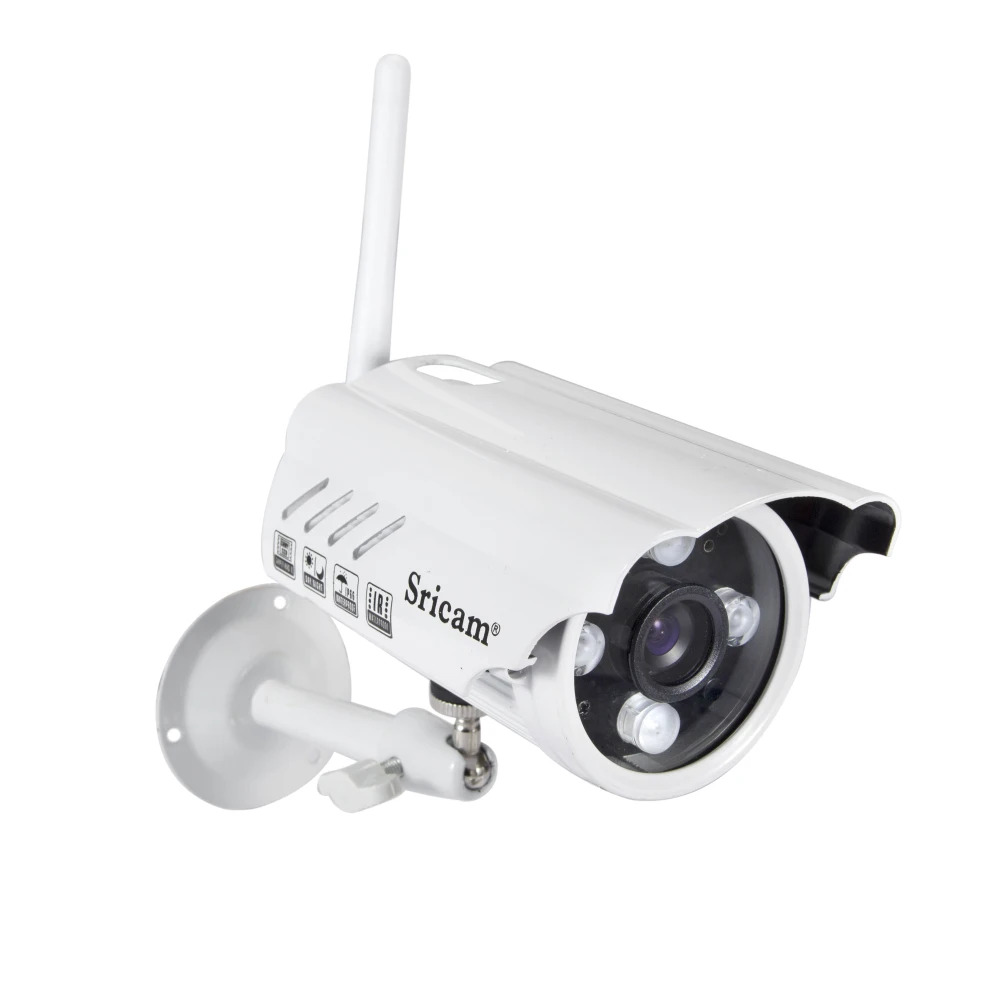 White Sricam Waterproof HD 720P IP Camera Mobile Phone Remote Monitor Home Security Infrared Camera Outdoor
White Sricam Waterproof HD 720P IP Camera Mobile Phone Remote Monitor Home Security Infrared Camera Outdoor
