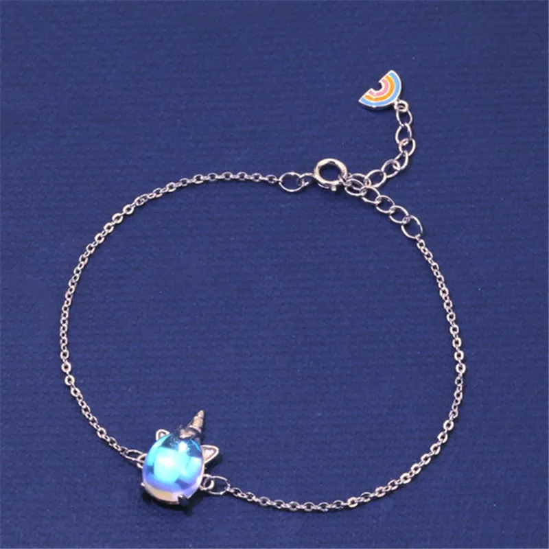 925 Sterling Silver Aurora Rainbow Unicorn Ladies Charm Bracelet & Bangles Adjustable Braclets For Women Wedding Jewelry A211
925 Sterling Silver Aurora Rainbow Unicorn Ladies Charm Bracelet & Bangles Adjustable Braclets For Women Wedding Jewelry A211