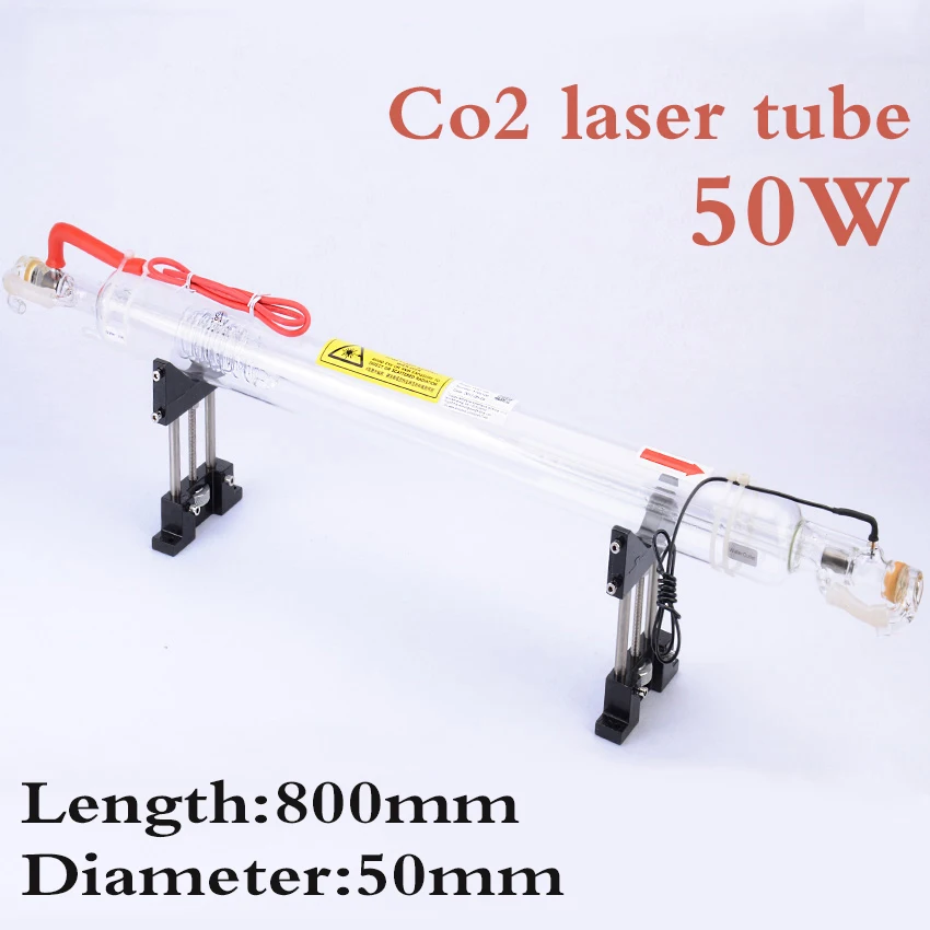Co2 Glass Laser Tube 800MM 50W Glass Laser Lamp for CO2 Laser Engraving Cutting Machine Free Wires Connection Service
Co2 Glass Laser Tube 800MM 50W Glass Laser Lamp for CO2 Laser Engraving Cutting Machine Free Wires Connection Service