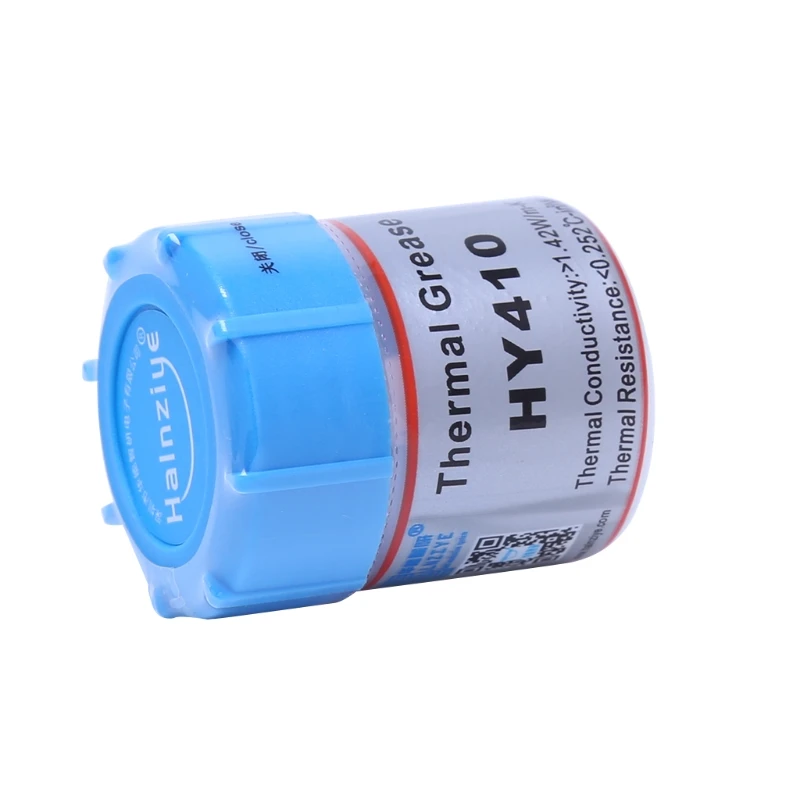 2019 New 10g HY410-CN10 Thermal Grease CPU Chipset Cooling Compound Silicone Paste 1.42W
2019 New 10g HY410-CN10 Thermal Grease CPU Chipset Cooling Compound Silicone Paste 1.42W